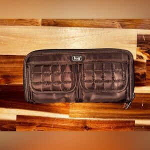 Lug Brown Quilted Wallet